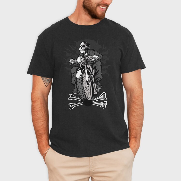 Skull Rider 2, Tricou Barbati (Unisex)