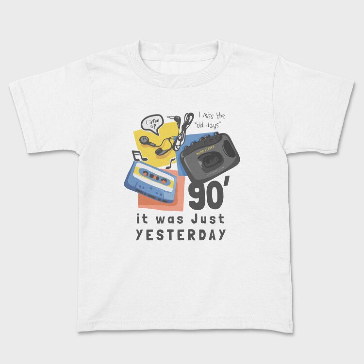 90S Cassette Nostalgia, Tricou Copii