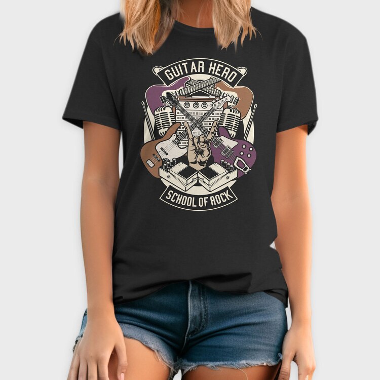 Guitar Hero School Of Rock, Tricou Barbati (Unisex)