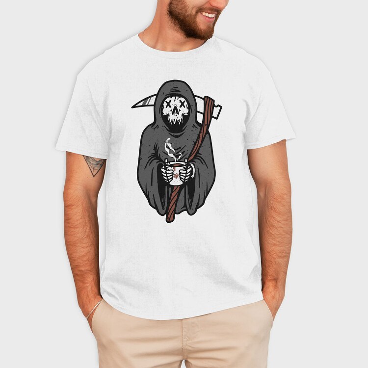 Death Coffee, Tricou Barbati (Unisex)