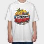 Beachbum Bus, Tricou Oversize Barbati (Unisex)