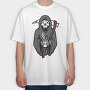 Death Coffee, Tricou Oversize Barbati (Unisex)