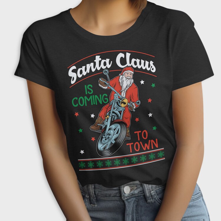 Santas Motorcycle Ride, Tricou Femei