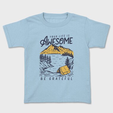 Awesome Camping Vibes, Tricou Copii