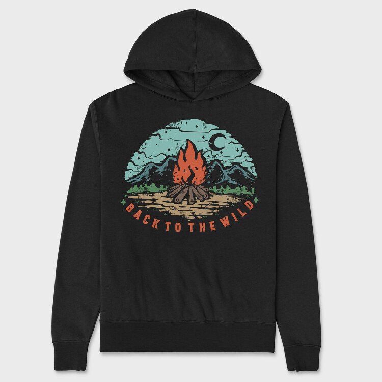 Back To The Wild, Hanorac Oversize Barbati (Unisex)