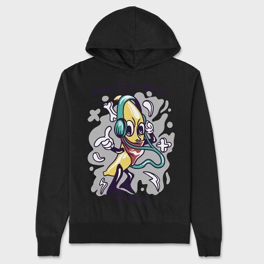 Banana Music Dance, Hanorac Oversize Barbati (Unisex)