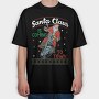 Santas Motorcycle Ride, Tricou Oversize Barbati (Unisex)
