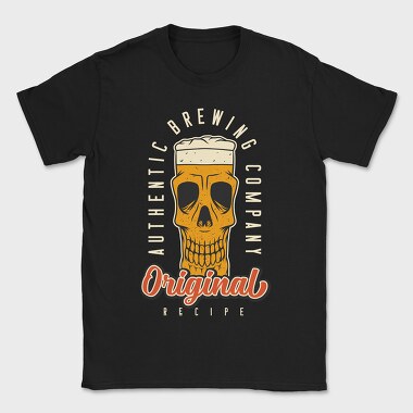 Beer Skull Original, Tricou Barbati (Unisex)