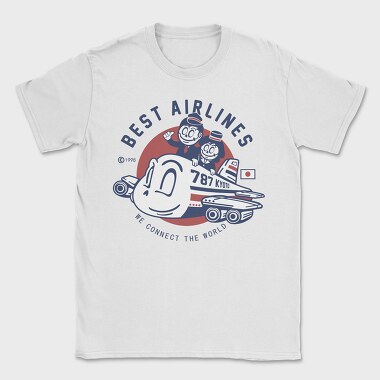 Best Airlines Kyoto, Tricou Barbati (Unisex)