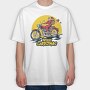 Santas Ride, Tricou Oversize Barbati (Unisex)