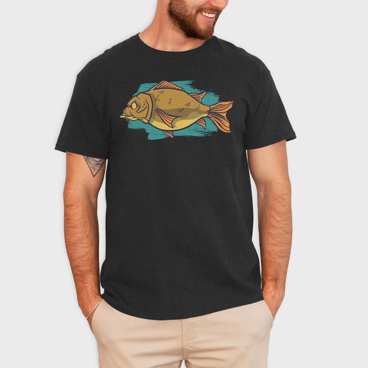 Big Carp Fish, Tricou Barbati (Unisex)