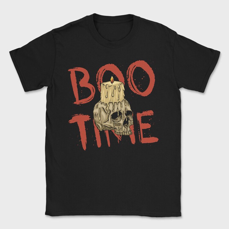 Boo Time Skull, Tricou Barbati (Unisex)