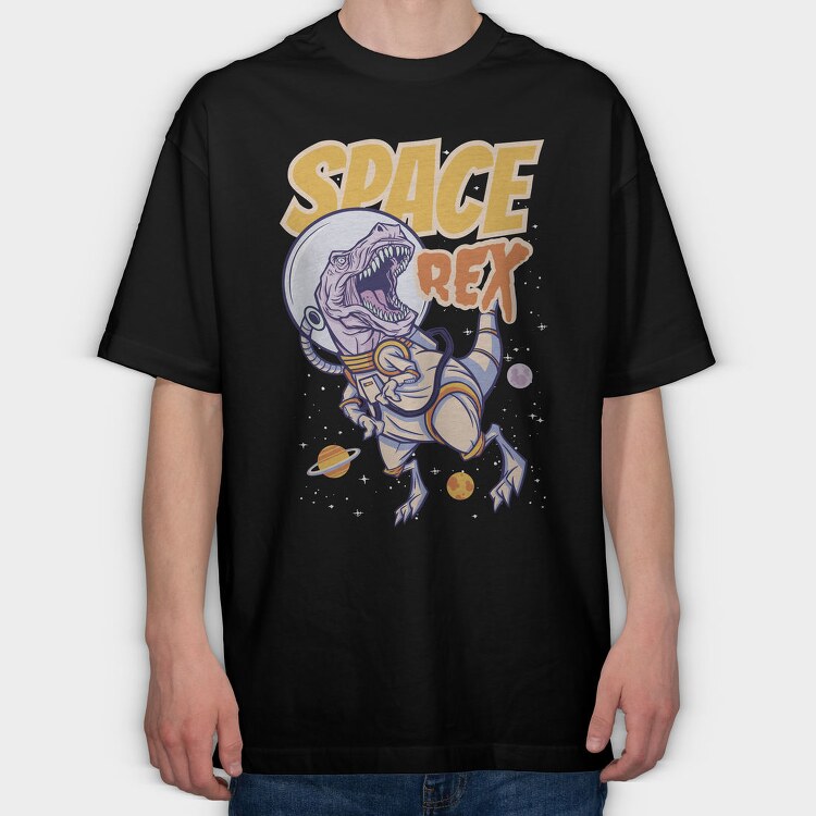 Trex Space, Tricou Oversize Barbati (Unisex)