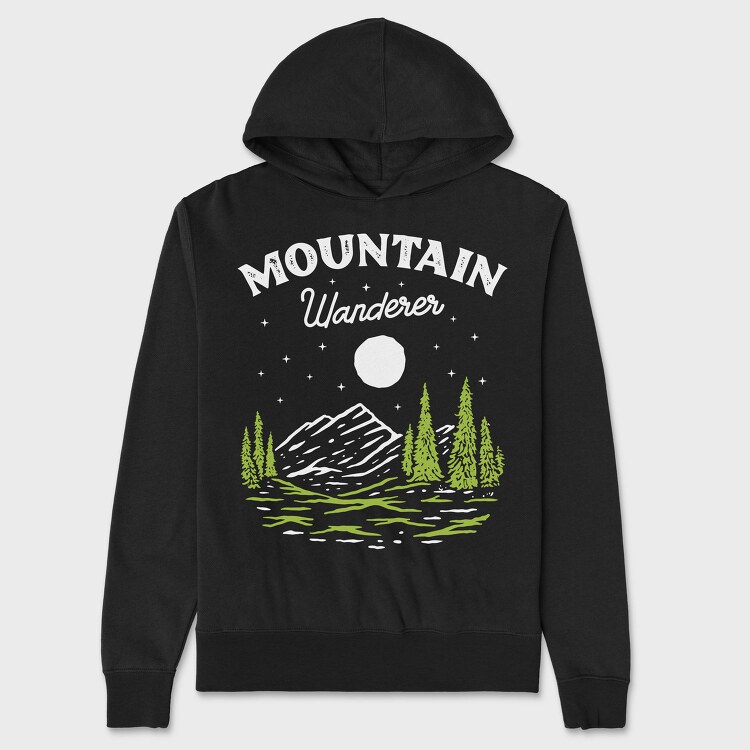 Pine Forest Stroll, Hanorac Oversize Barbati (Unisex)