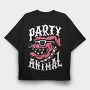 Pink Splash Vibes, Tricou Oversize Barbati (Unisex)