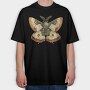 Christmas Moth Garden, Tricou Oversize Barbati (Unisex)