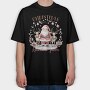 Christmas Reindeer Farm, Tricou Oversize Barbati (Unisex)