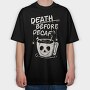 Decaf Death Before, Tricou Oversize Barbati (Unisex)