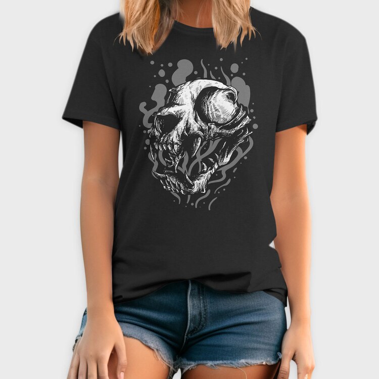 Skull Smoke, Tricou Barbati (Unisex)