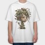 Christmas Holly Garden, Tricou Oversize Barbati (Unisex)