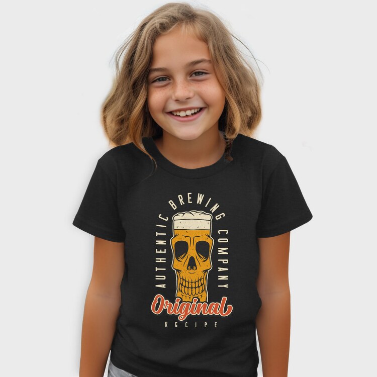 Beer Skull Original, Tricou Copii
