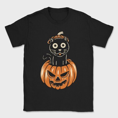 Pumpkin Kitty, Tricou Barbati (Unisex)