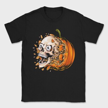 Pumpkin Skull Feast, Tricou Barbati (Unisex)
