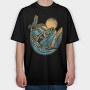 Surfing Marlin Paradise, Tricou Oversize Barbati (Unisex)