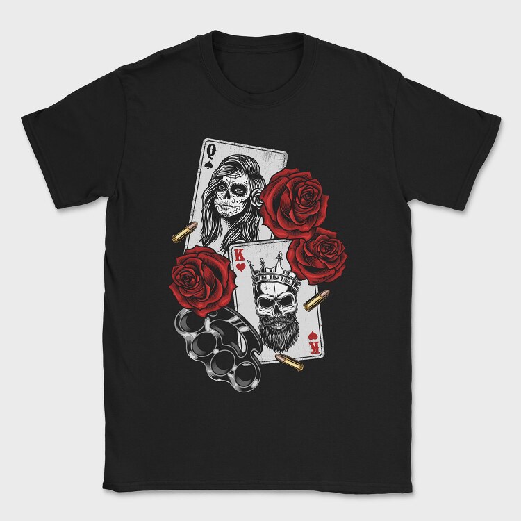 Queen Of Hearts, Tricou Barbati (Unisex)