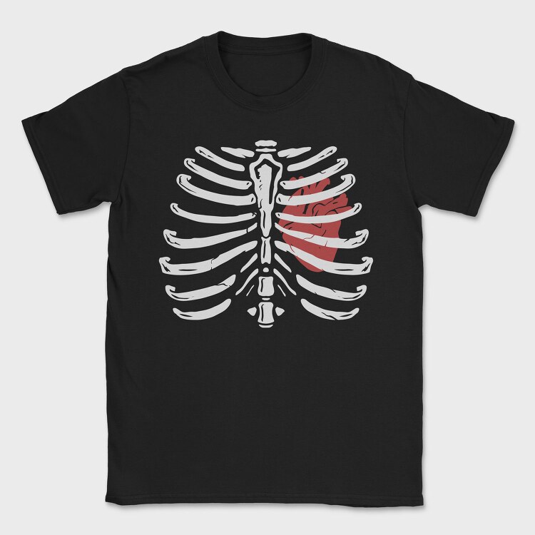 Ribcage Heart, Tricou Barbati (Unisex)