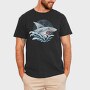 Shark Attack Splash 1, Tricou Barbati (Unisex)