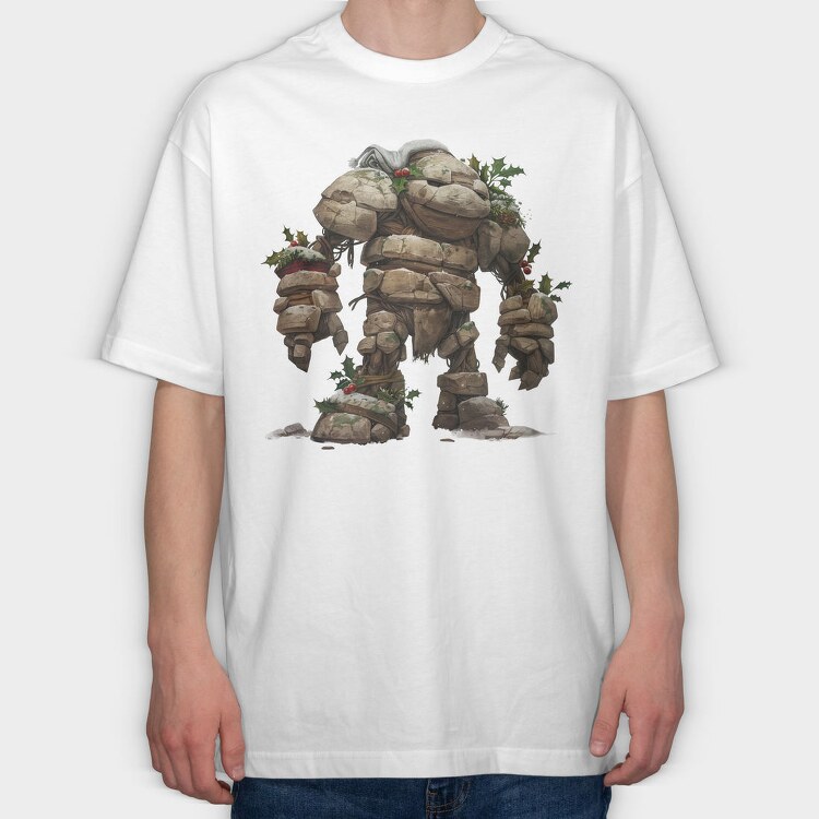 Christmas Rock Giant, Tricou Oversize Barbati (Unisex)