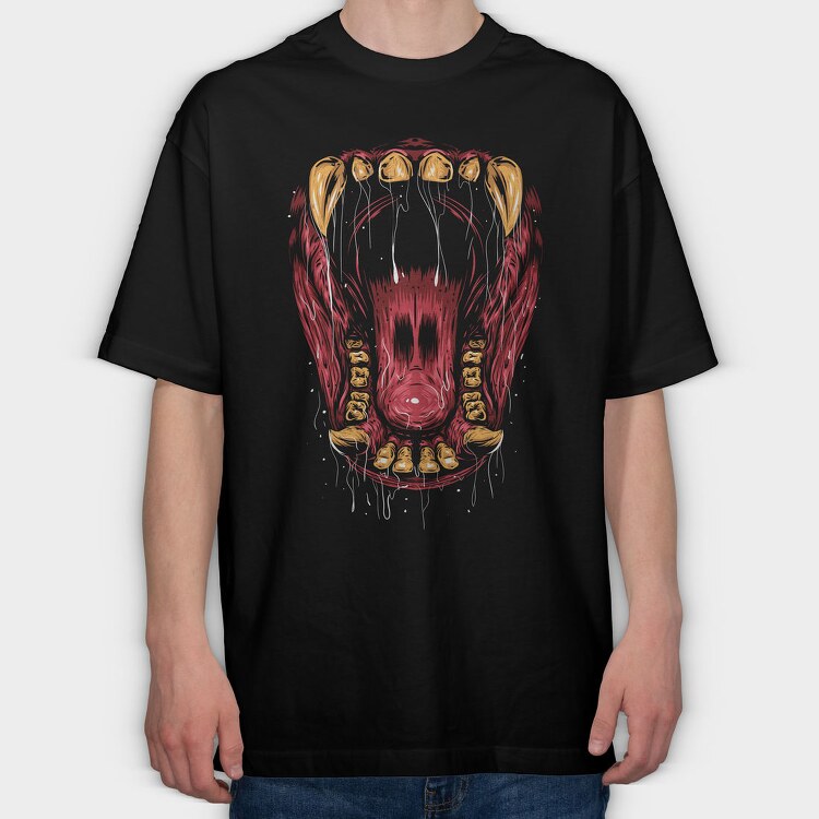 Red Bear Roar, Tricou Oversize Barbati (Unisex)