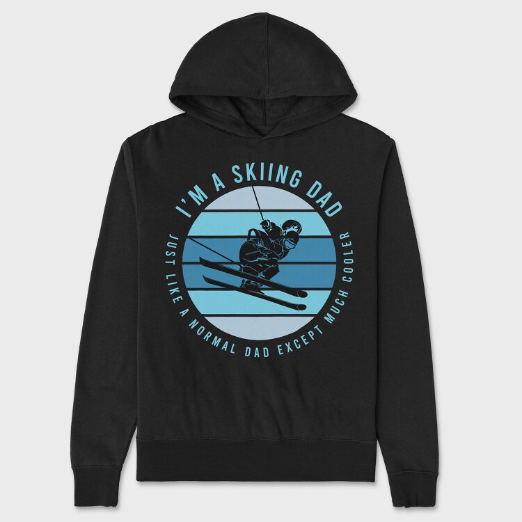 Ski Dad Cooler, Hanorac Oversize Barbati (Unisex)