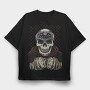 Skull Bandana Fence, Tricou Oversize Barbati (Unisex)