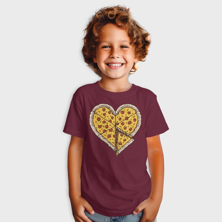 Heart Pizza Slice, Tricou Copii