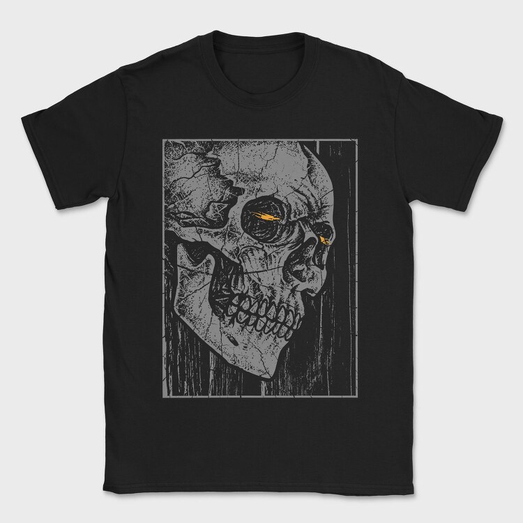 Skull Eyes Glow, Tricou Barbati (Unisex)