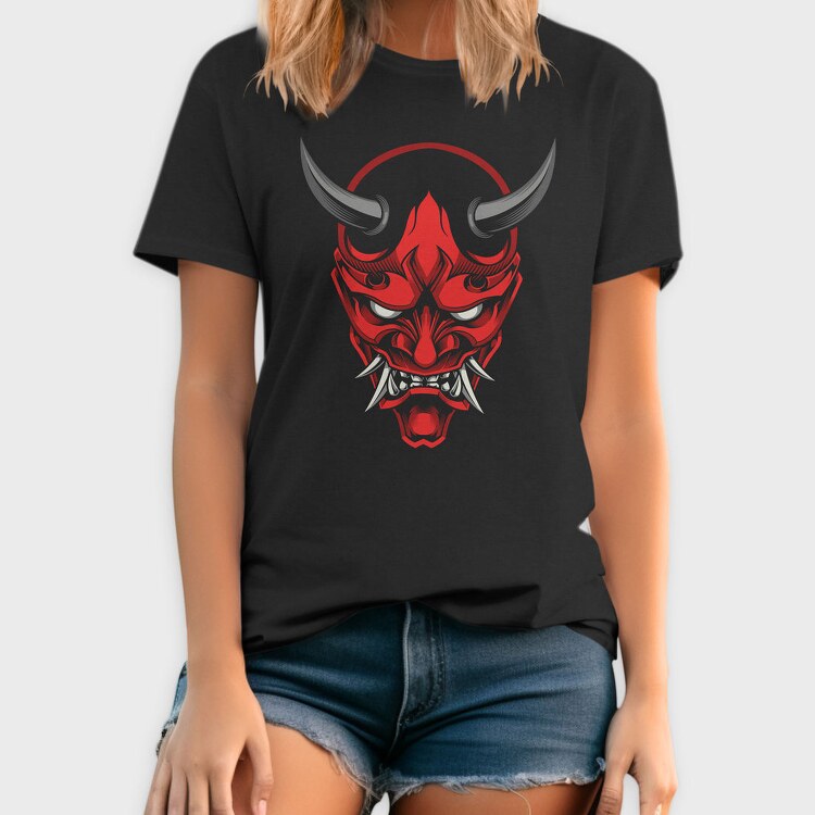 Demon Mask Red, Tricou Barbati (Unisex)