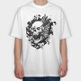 Skull Crown Roar, Tricou Oversize Barbati (Unisex)