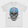 Skull Nurse Syringe, Tricou Barbati (Unisex)