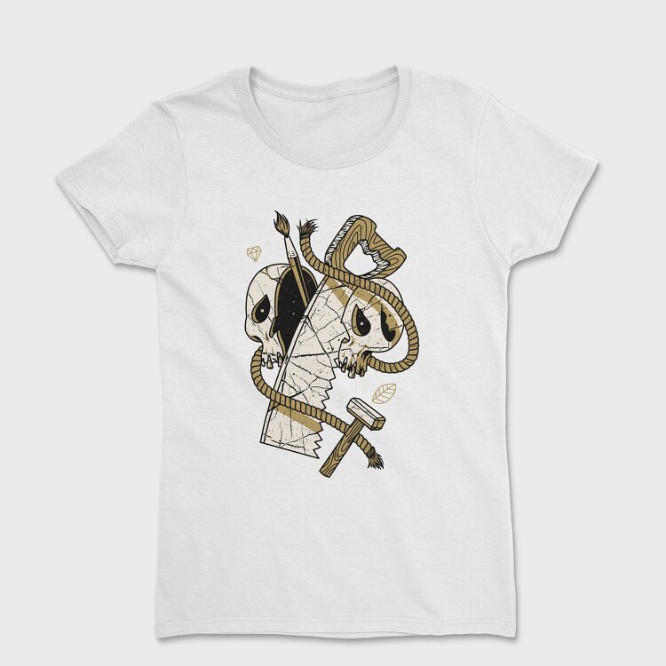 Skull Rope Brush, Tricou Femei