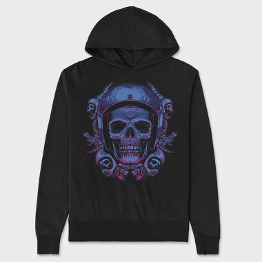 Skullmechhelmet, Hanorac Oversize Barbati (Unisex)