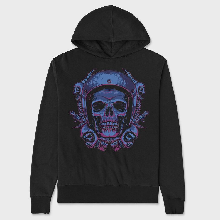 Skullmechhelmet, Hanorac Oversize Barbati (Unisex)