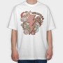 Christmas Santa Gingerbread, Tricou Oversize Barbati (Unisex)