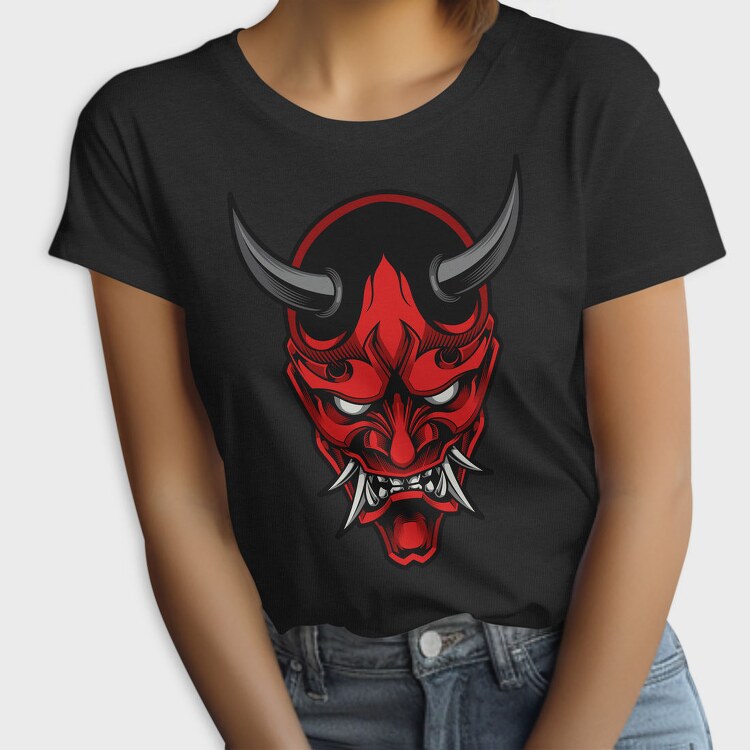 Demon Mask Red, Tricou Femei