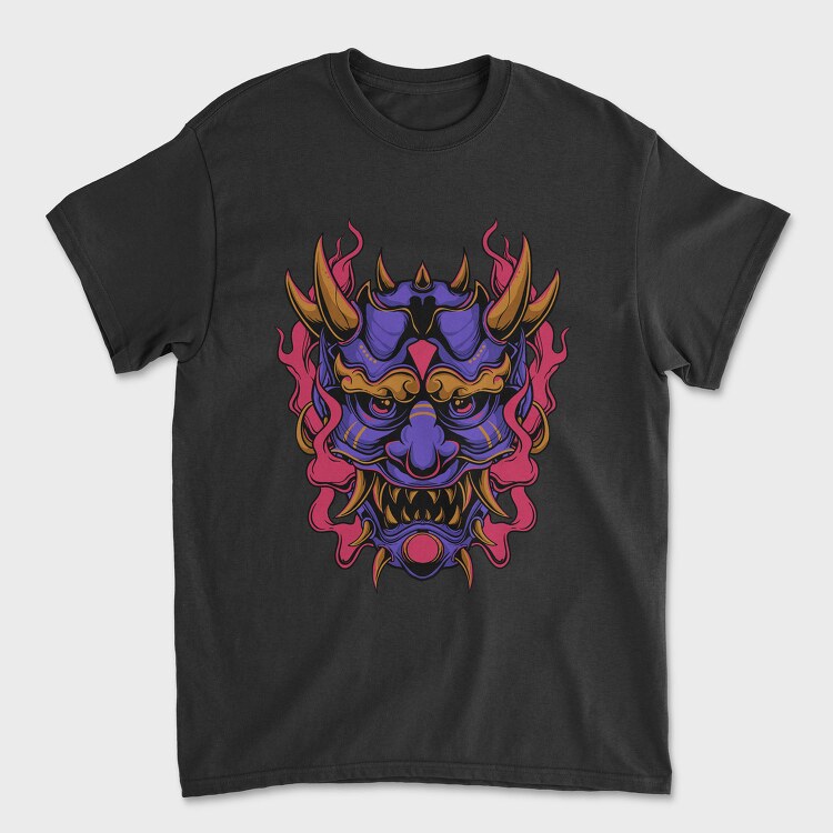 Demon Mask, Tricou Barbati (Unisex)