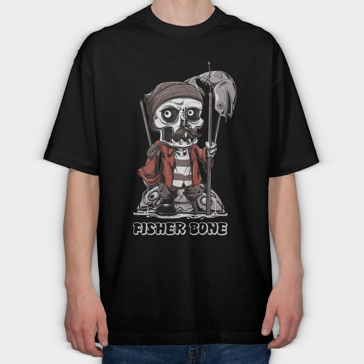 Skull Pirate, Tricou Oversize Barbati (Unisex)