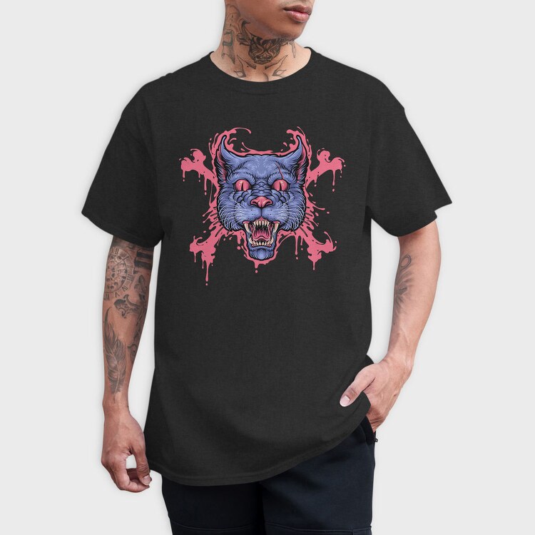 Bloodthirsty Feline Roar, Tricou Barbati (Unisex)