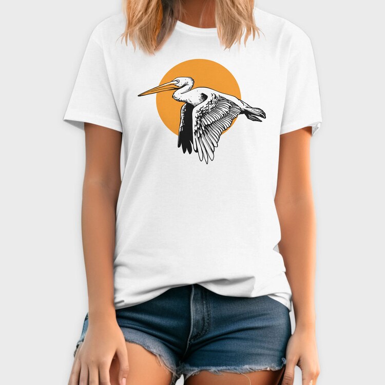 Heron Flight Sunset, Tricou Barbati (Unisex)