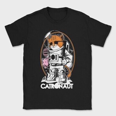 Space Cat Explorer, Tricou Barbati (Unisex)